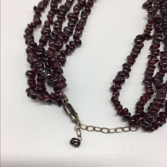 Genuine Garnet Necklace - Picture 3 of 6